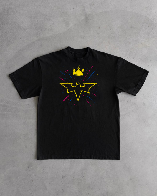Bat design Black Tee