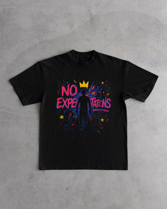 no expectations black tee