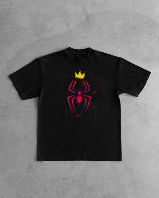 Spider design Black Tee